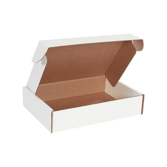 14 x 10 x 3'' White Deluxe Literature Mailers, 50PK