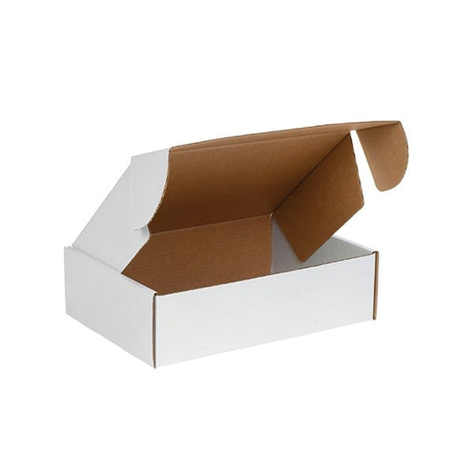 14 x 10 x 4'' White Deluxe Literature Mailers, 50PK
