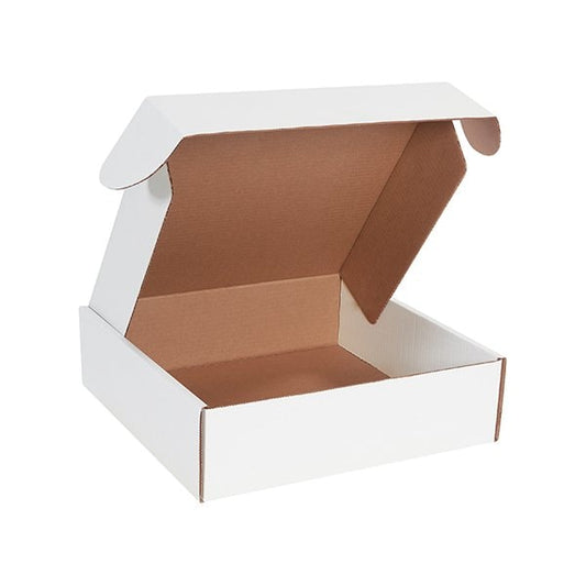 14 x 14 x 4'' White Deluxe Literature Mailers, 50PK