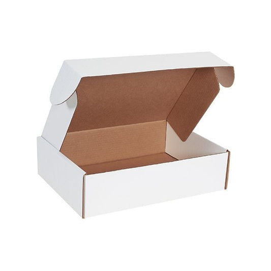15 1/8 x 11 1/8 x 4'' White Deluxe Literature Mailers, 50PK