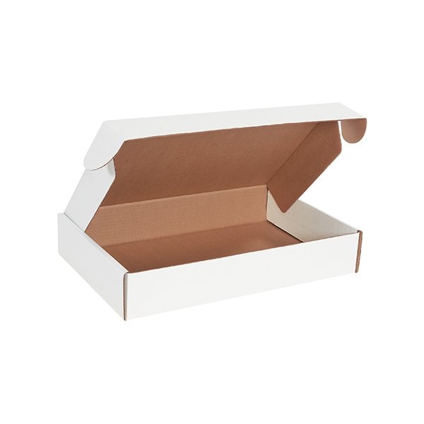 17 1/8 x 11 1/8 x 3'' White Deluxe Literature Mailers, 50PK