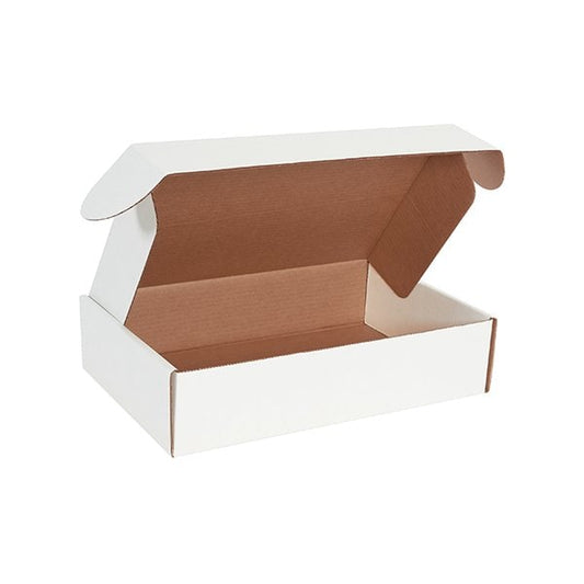 17 1/8 x 11 1/8 x 4'' White Deluxe Literature Mailers, 50PK