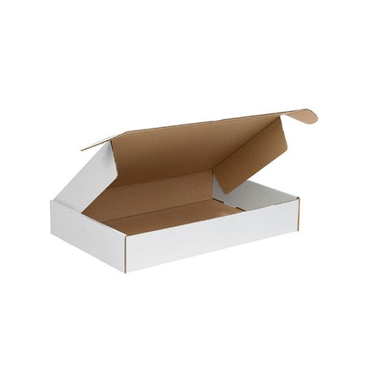 18 x 12 x 3'' White Deluxe Literature Mailers, 25PK