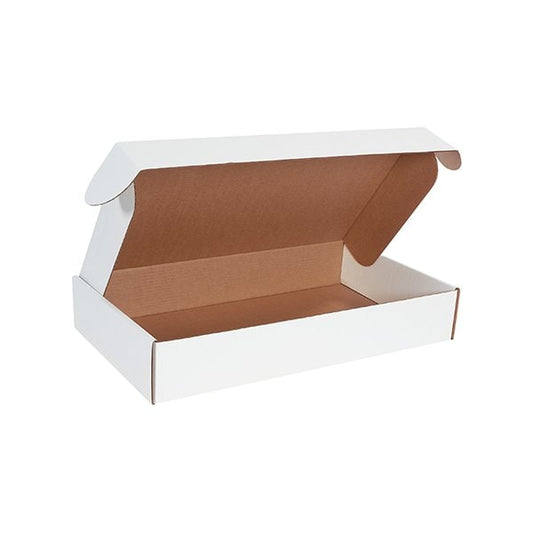 24 x 14 x 4'' White Deluxe Literature Mailers, 25PK