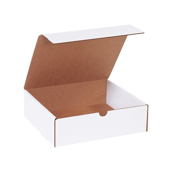 10 x 9 x 3'' White Literature Mailers, 50PK