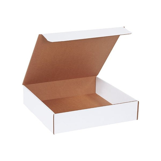 13 x 13 x 3'' White Literature Mailers, 50PK