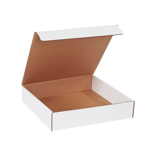 14 x 14 x 3'' White Literature Mailers, 50PK