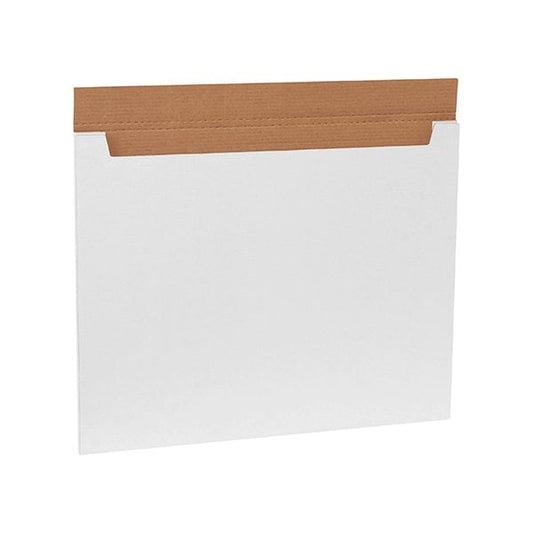 28 x 22 x 1/4'' White Jumbo Fold-Over Mailers, 20PK