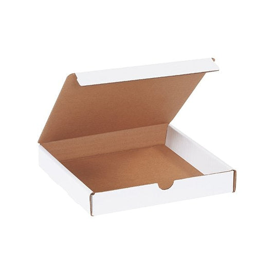 8 x 8 x 1-1/4'' White Literature Mailers, 50PK