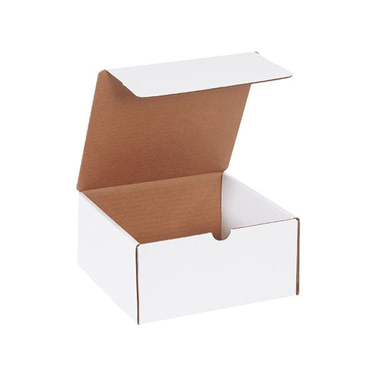 8 x 8 x 4'' White Literature Mailers, 50PK