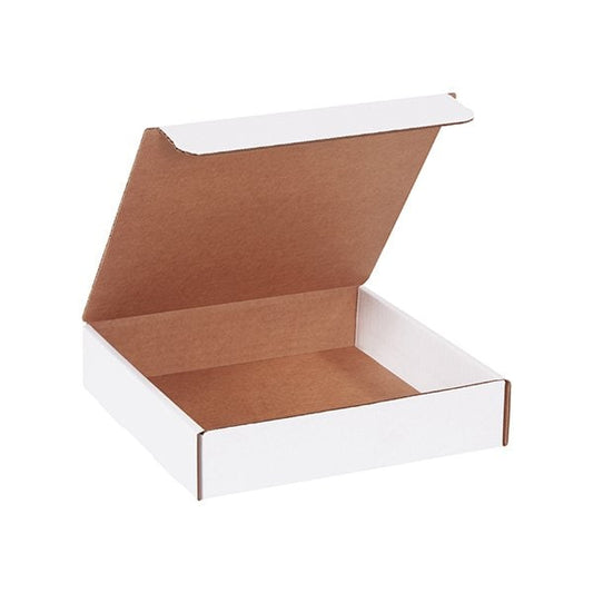 9 x 9 x 2'' White Literature Mailers, 50PK