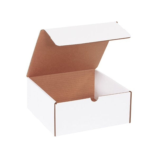 9 x 9 x 4'' White Literature Mailers, 50PK