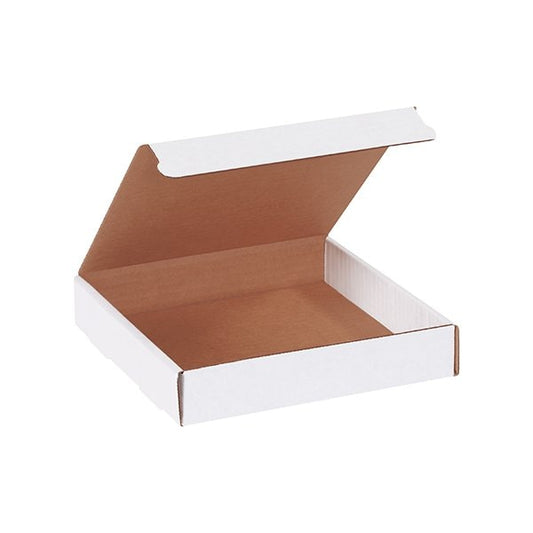 7-3/8 x 7-3/8 x 1-3/8'' White Literature Mailers, 50PK