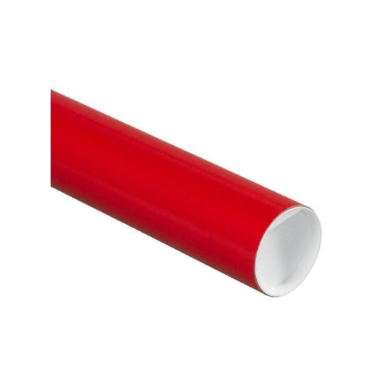3 x 24'' Red Tubes with Caps, 24PK