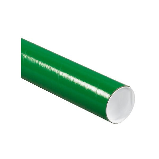 3 x 24'' Green Tubes with Caps, 24PK