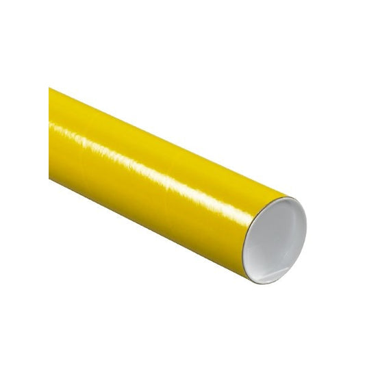 3 x 36'' Yellow Tubes with Caps, 24PK