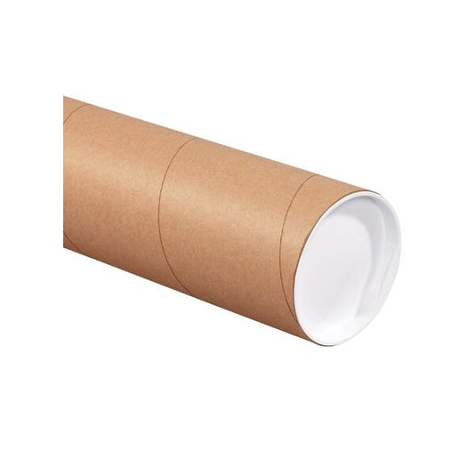 4 x 30'' Kraft Tubes with Caps, 15PK