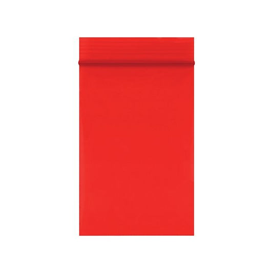 2 x 3'' - 2 Mil Red Reclosable Poly Bags, 1000PK