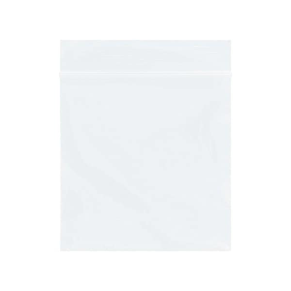 3 x 3'' - 2 Mil White Reclosable Poly Bags, 1000PK