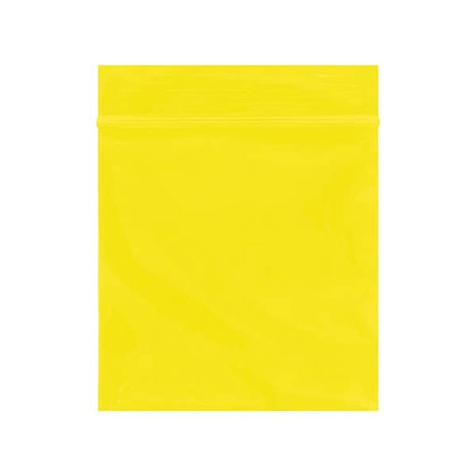3 x 3'' - 2 Mil Yellow Reclosable Poly Bags, 1000PK