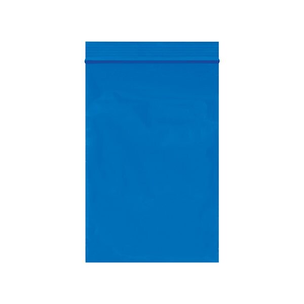 4 x 6'' - 2 Mil Blue Reclosable Poly Bags, 1000PK