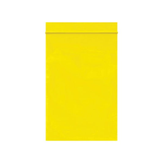 4 x 6'' - 2 Mil Yellow Reclosable Poly Bags, 1000PK