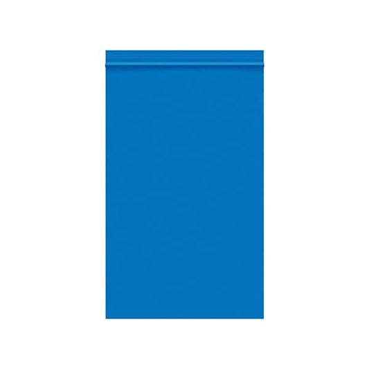 5 x 8'' - 2 Mil Blue Reclosable Poly Bags, 1000PK