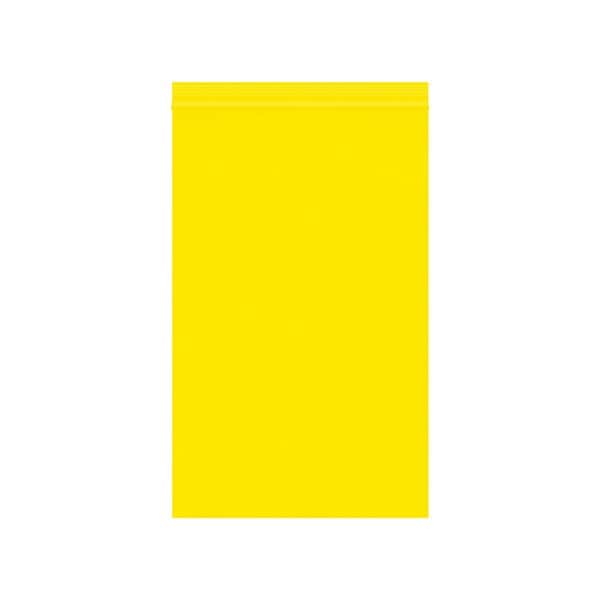 5 x 8'' - 2 Mil Yellow Reclosable Poly Bags, 1000PK