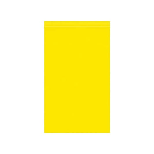5 x 8'' - 2 Mil Yellow Reclosable Poly Bags, 1000PK