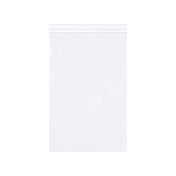 6 x 9'' - 2 Mil White Reclosable Poly Bags, 1000PK