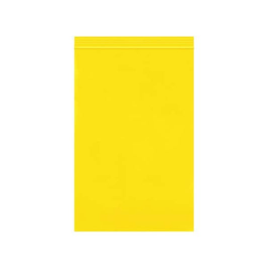 6 x 9'' - 2 Mil Yellow Reclosable Poly Bags, 1000PK