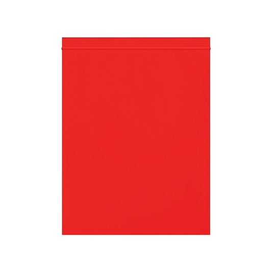 8 x 10'' - 2 Mil Red Reclosable Poly Bags, 1000PK