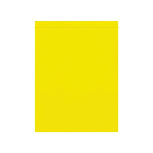 8 x 10'' - 2 Mil Yellow Reclosable Poly Bags, 1000PK