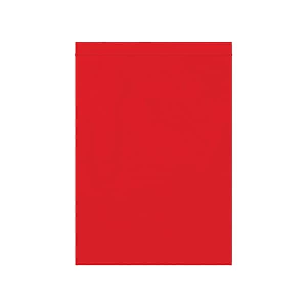 9 x 12'' - 2 Mil Red Reclosable Poly Bags, 1000PK