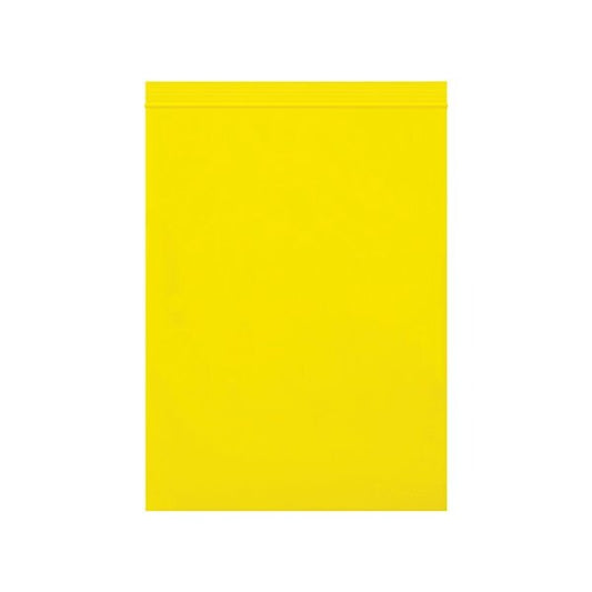 9 x 12'' - 2 Mil Yellow Reclosable Poly Bags, 1000PK