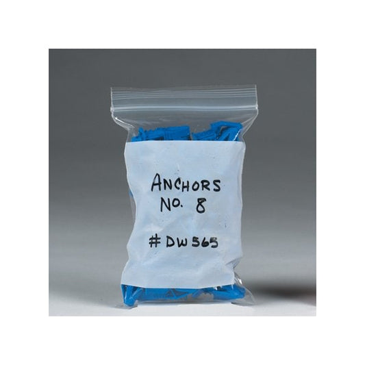 10 x 13'' - 2 Mil White Block Reclosable Poly Bags, 1000PK