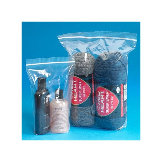10 x 6 x 18'' - 2 Mil Gusseted Reclosable Poly Bags, 1000PK