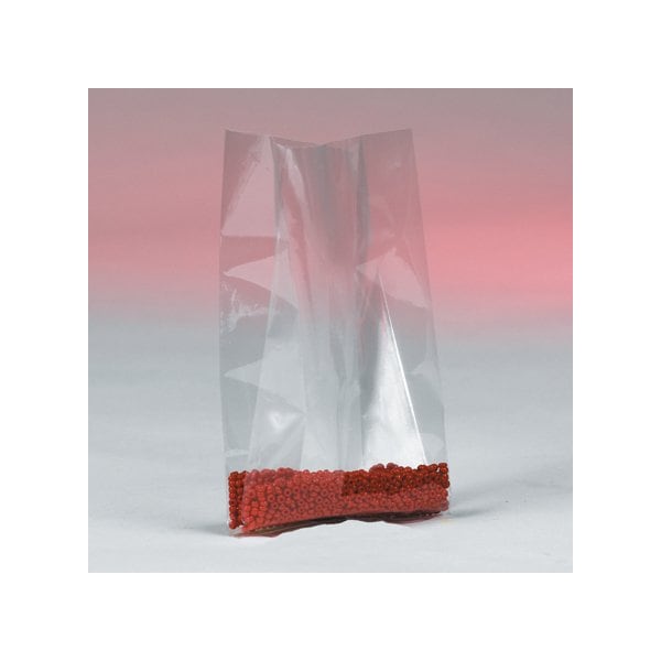 12 x 8 x 24'' - 4 Mil Gusseted Poly Bags, 250PK