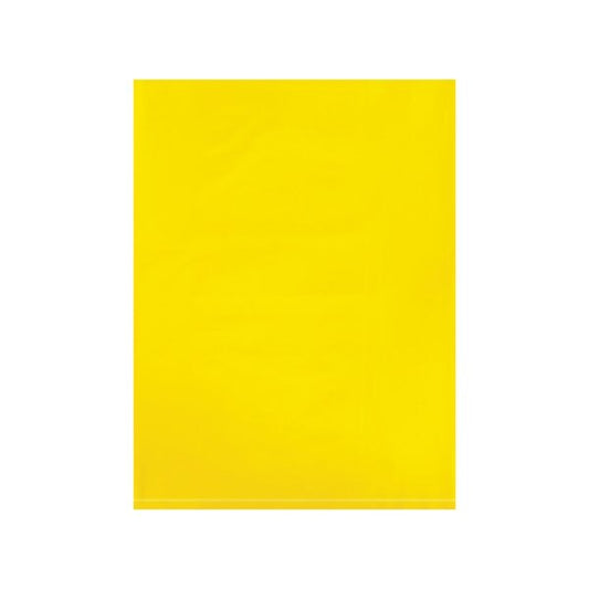 9 x 12'' - 2 Mil Yellow Flat Poly Bags, 1000PK