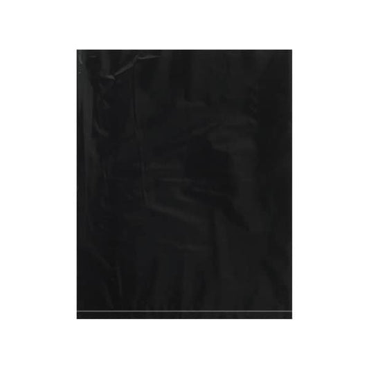 12 x 15'' - 2 Mil Black Flat Poly Bags, 1000PK