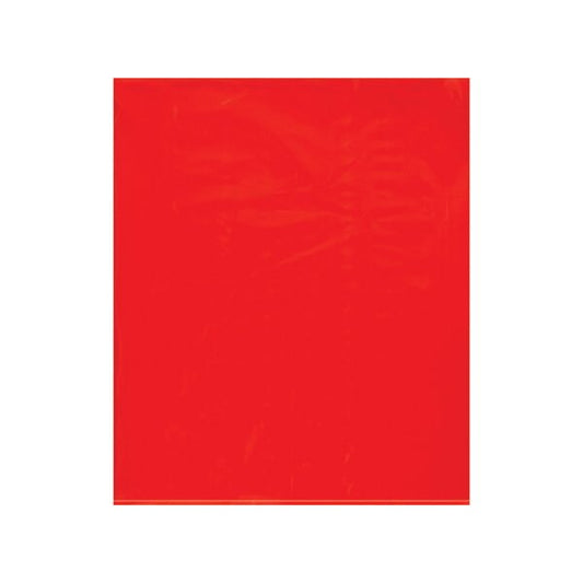 15 x 18'' - 2 Mil Red Flat Poly Bags, 1000PK