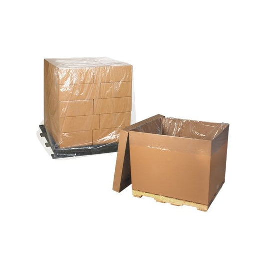 46 x 36 x 65'' - 2 Mil Clear Pallet Covers, 100PK
