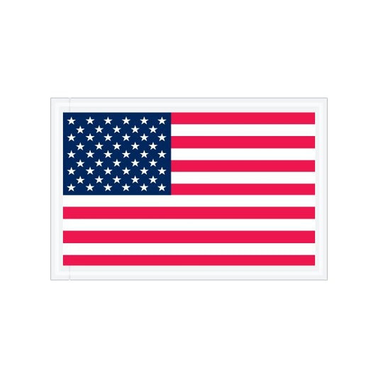 5 1/4 x 8'' U.S.A. Flag Packing List Envelopes, 1000PK