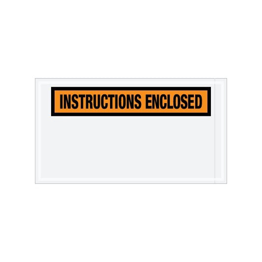 5-1/2 x 10'' ''Instructions Enclosed'' Envelopes, 1000PK