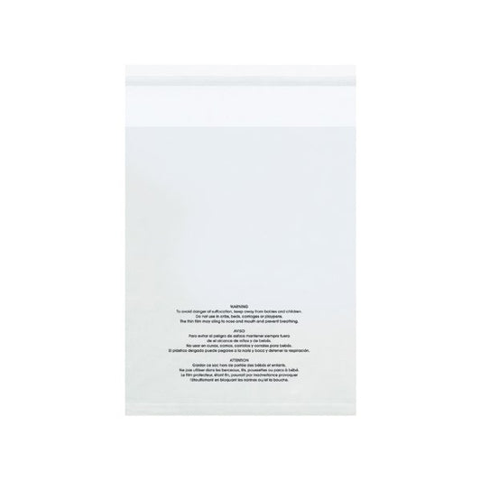 10 x 15'' - 1.5 Mil Resealable Suffocation Warning Poly Bags, 100PK