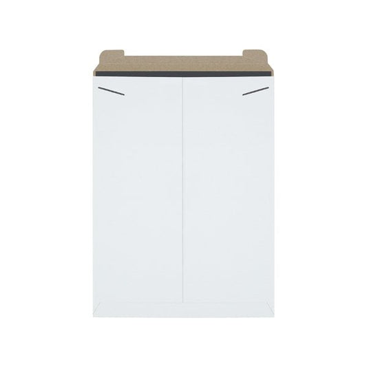 18 x 24'' White Stayflats Mailers, 50PK