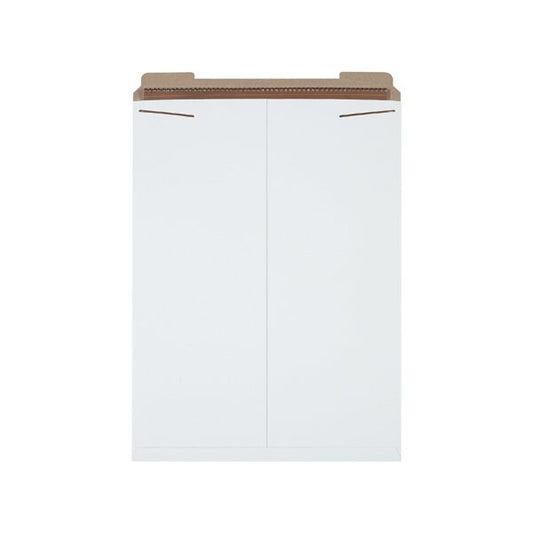 20 x 27'' White Stayflats Mailers, 50PK