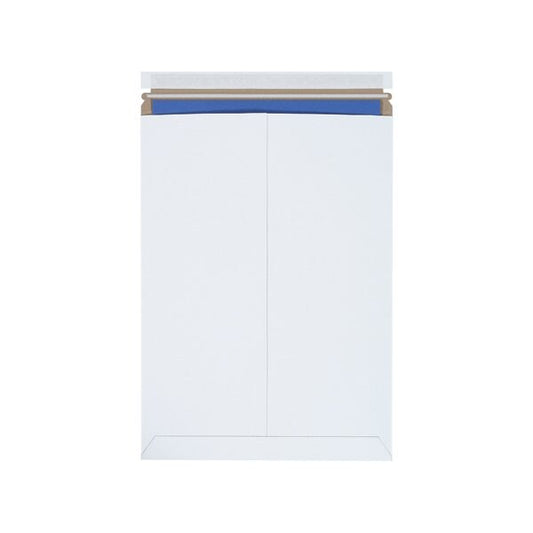 13 x 18'' White Self-Seal Stayflats Plus Mailers, 100PK