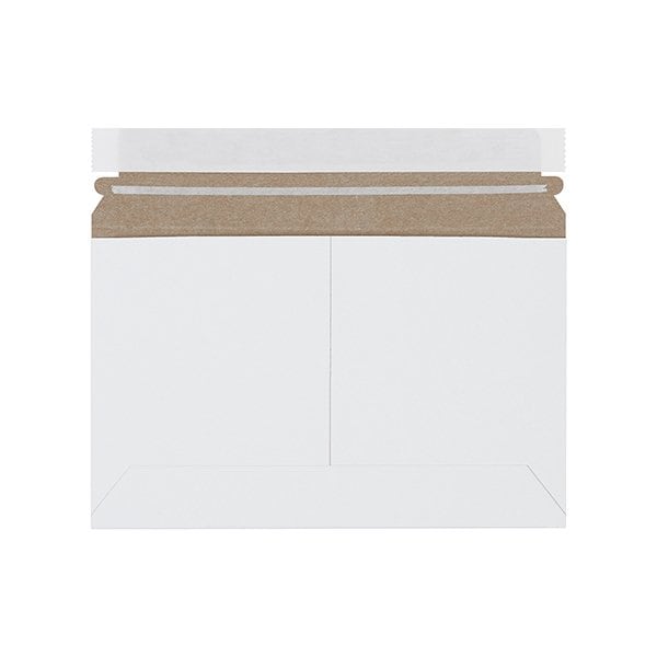 9 x 6'' White Side Loading Stayflats Lite Mailers, 200PK