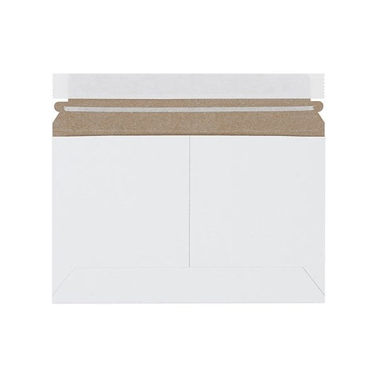 9 x 6'' White Side Loading Stayflats Lite Mailers, 200PK